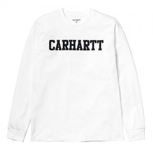 (I024805)L/S COLLEGE T-SHIRT-WHT