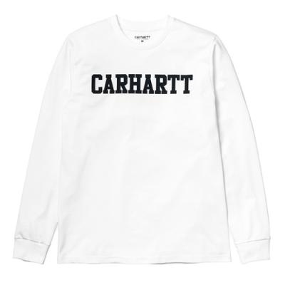 (I024805)L/S COLLEGE T-SHIRT-WHT