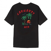 (I024809)S/S SOUVENIR T-SHIRT-BLK
