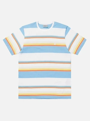 (I024816)S/S SUNDER T-SHIRT-SUNDER STRIPE, WHT/WAX