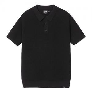 KINGSTON S/SL POLO SWEATER-BLK