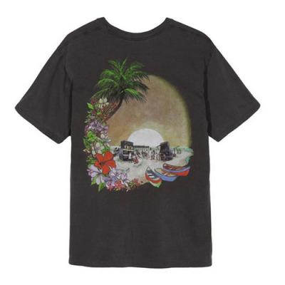 HELLSHIRE PIG. DYED TEE-BLK