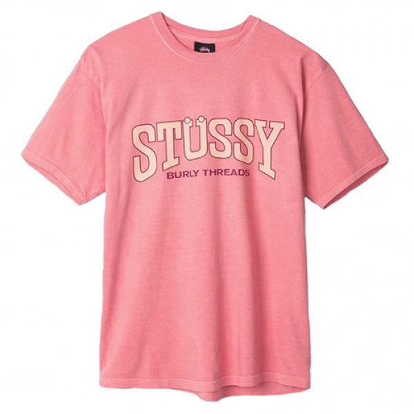 BURLY THREADS PIG. DYED TEE-PINK