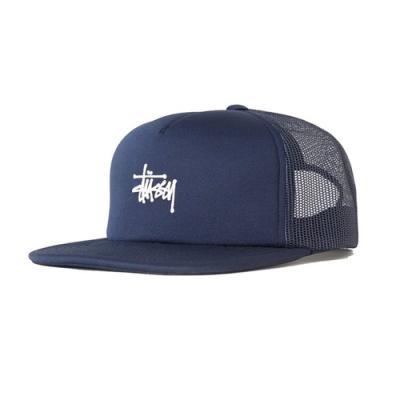 PUFF PRINT STOCK TRUCKER CAP-NAVY