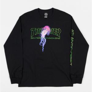 ATLANTIC DRIFT L/S TEE-BLK