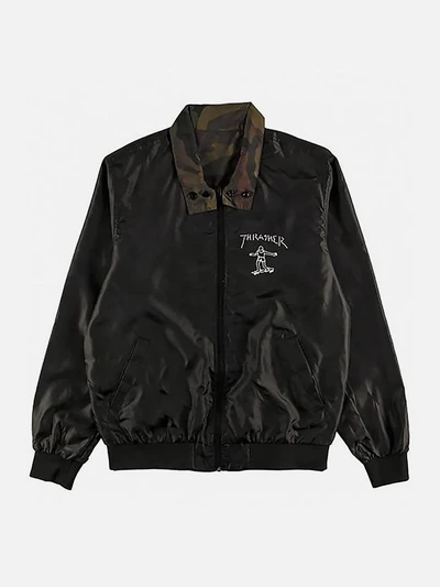 곤즈 리버시블 코치자켓 BLACK/CAMO