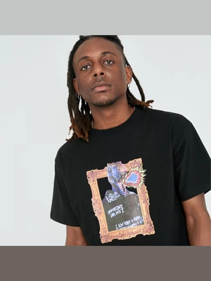 DINOS PORTRAIT T-SHIRT - BLACK