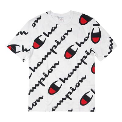(T1919S) 올오버 스크립트 헤리티지 반팔티 (10959)-WHITE/NAVY
