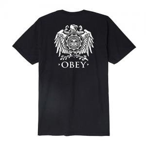 (163081714) OBEY BROKEN EAGLE TEE-BLK
