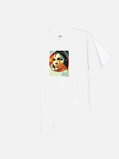 (163081733) OBEY TARGET EXCEPTIONS TEE-WHT