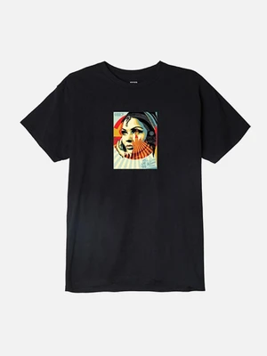 (163081733) OBEY TARGET EXCEPTIONS TEE-BLK
