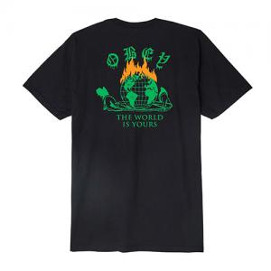(163081736) THE WORLD IS YOURS TEE-BLK