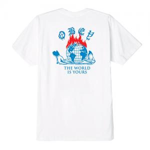 (163081736) THE WORLD IS YOURS TEE-WHT