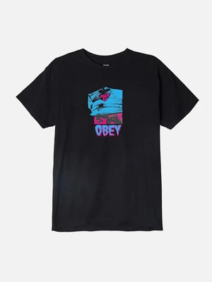 (163081737) OBEY FEAR DIV. TEE-BLK