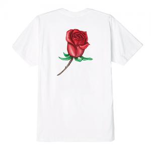 (163081738) OBEY AIRBRUSHED ROSE TEE-WHT