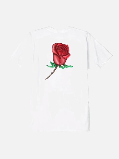 (163081738) OBEY AIRBRUSHED ROSE TEE-WHT
