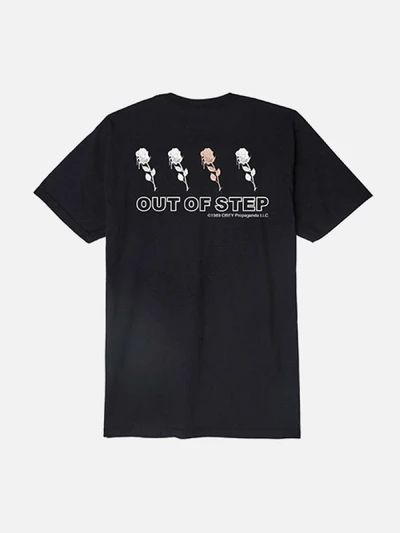 (163081788) OBEY RECORDS TEE-BLK