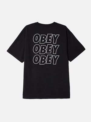 (166911489) OBEY JUMBLE LO-FI BOX TEE-BLK