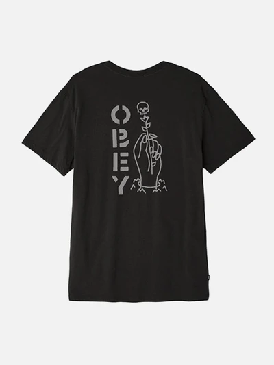 (166141752) OBEY TILL DEATH PREMIUM TEE-LIM BLK