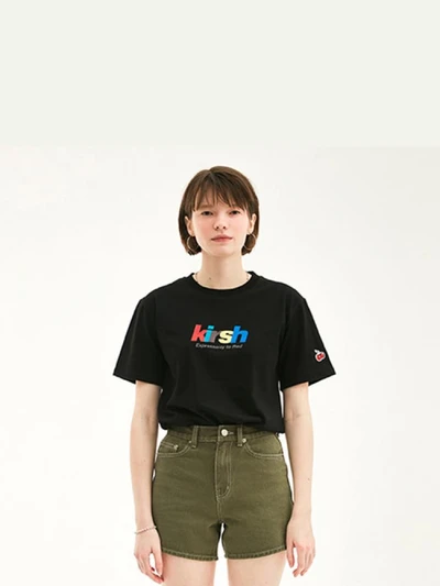 RAINBOW LOGO T-SHIRT HS [BLACK]