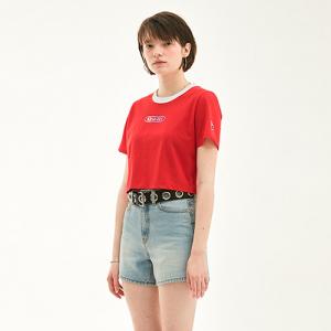 KIRSH GIRL CROPPED T-SHIRT HS [RED]