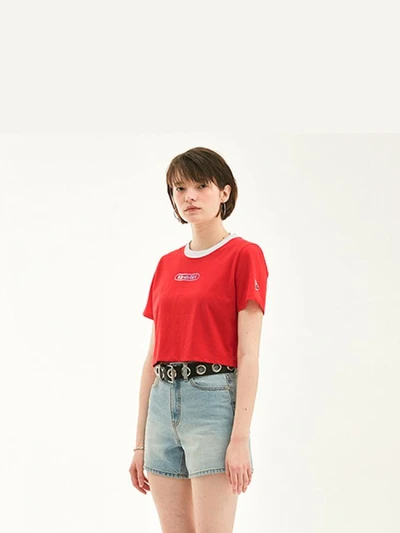 KIRSH GIRL CROPPED T-SHIRT HS [RED]