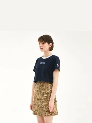 KIRSH GIRL CROPPED T-SHIRT HS [NAVY]