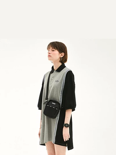 OVERSIZE POLO T-SHIRT HS [BLACK]
