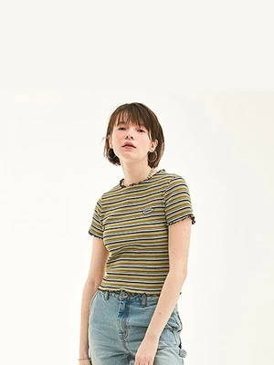 MERROW EDGE STRIPE T-SHIRT HS [GREEN]