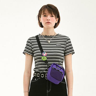 MERROW EDGE STRIPE T-SHIRT HS [BLACK]