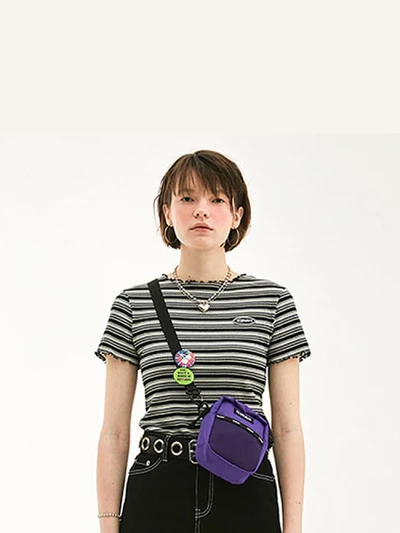 MERROW EDGE STRIPE T-SHIRT HS [BLACK]