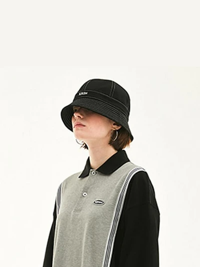 KIRSH LOGO BUCKET HAT HS [BLACK]