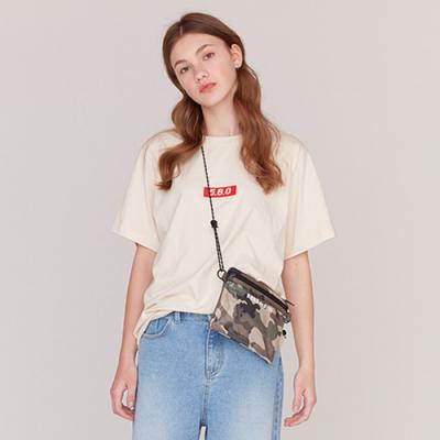 5.B.O BOX LOGO T-SHIRTS-IVORY
