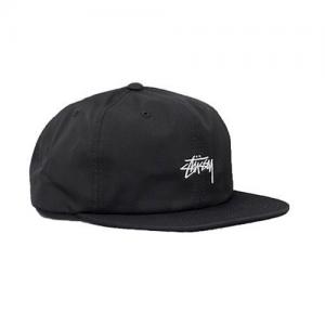 STOCK POLY COTTON CAP-BLACK
