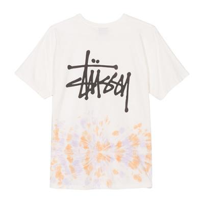 BASIC STUSSY TD TEE-NATURAL/ORANGE