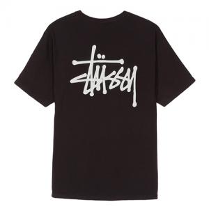BASIC STUSSY TEE-BLACK