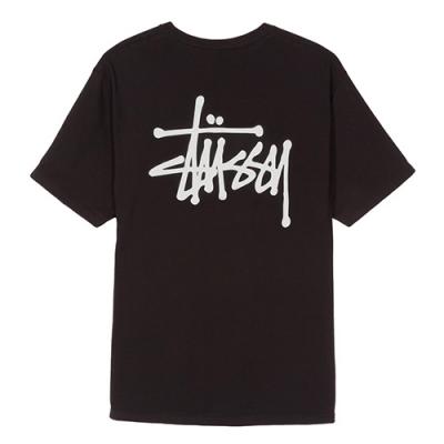 BASIC STUSSY TEE-BLACK