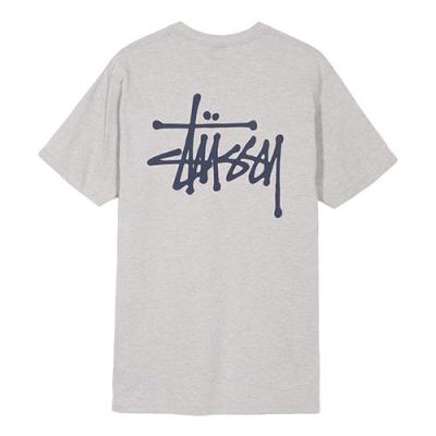 BASIC STUSSY TEE-GREY HEATHER