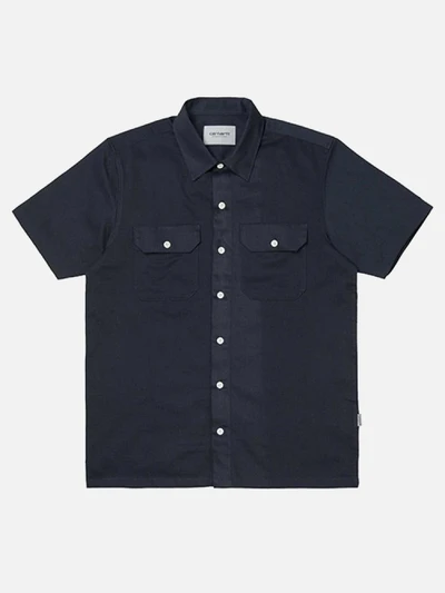 (I024133) S/S MASTER SHIRT-DARK NAVY