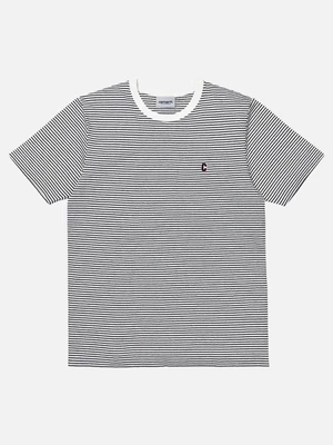 (I024743) S/S BOUNTY PRIOR T-SHIRT-BOUNTY STRIPE WAX/DARK NAVY