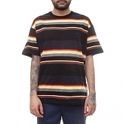 (I024816) SUNDER T-SHIRT-SUNDER STRIPE BLK/DNVY