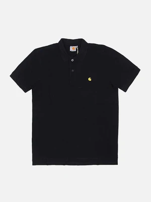 (I024886) S/S CHASE POLO-BLK/GOLD