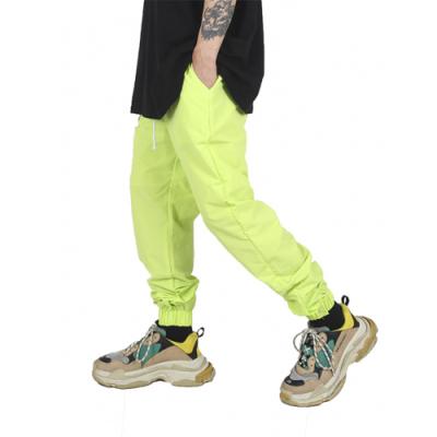 Button Jogger Pants Neon Green