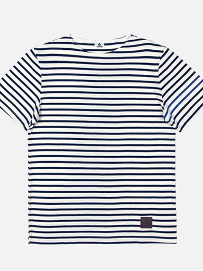 SHORT SLEEVE BORDER TEE-NAVY