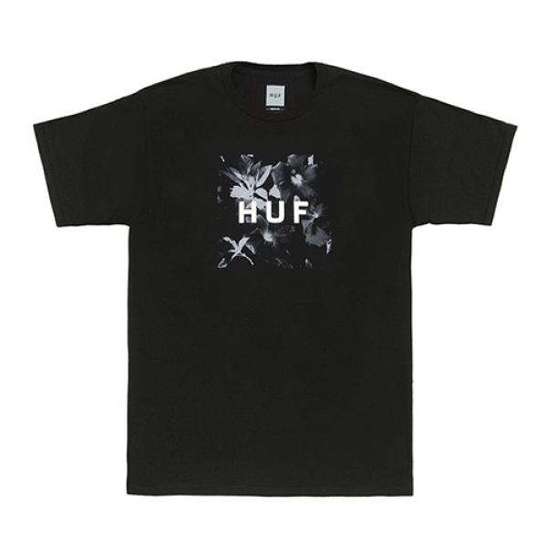 BOX LOGO FILL FLOWER TEE-BLK