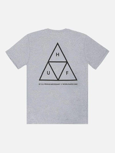 TRIPLE TRIANGLE TEE-GRY(blk)