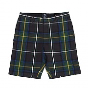 PLAID GRAMPS SHORT-NAVY