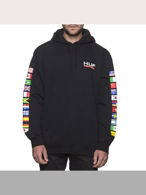 FLAG HOODIE-BLK