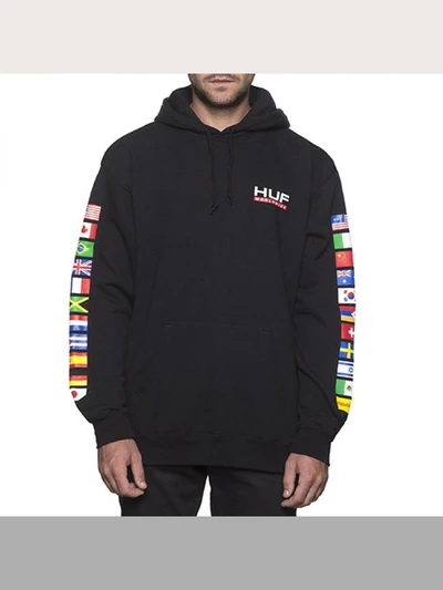 FLAG HOODIE-BLK