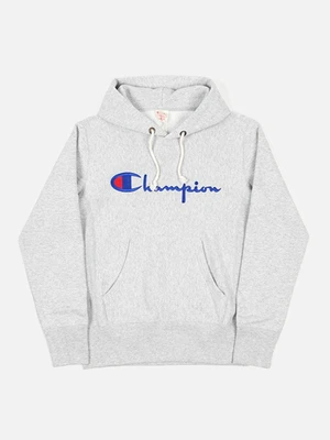(GF68) 스크립트 리버스위브 후드티 OXFORD GRAY